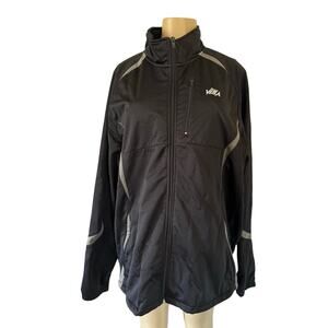VOLA Men’s Black Full Zip Athletic Jacket 2XL  Reflective Trim Running Training